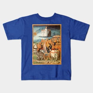 Power of the Heavens, Medieval Illumination from Petrarch's Poem Kids T-Shirt